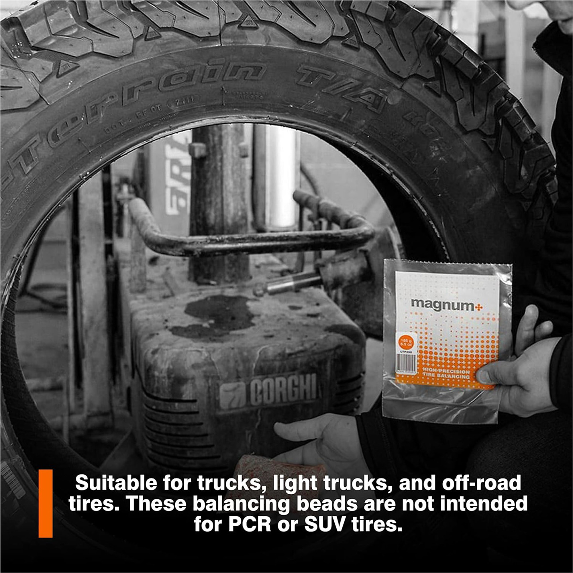Martins Industries Magnum+ Tire Balancing Beads — 4.5oz, 36 Bags, TPMS Compatible, Model# MRILTP150